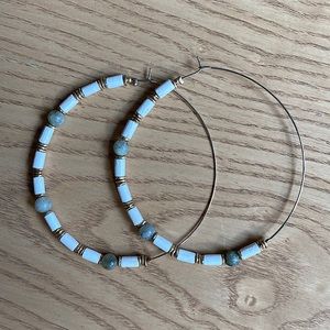 Free People River Beaded Hoops